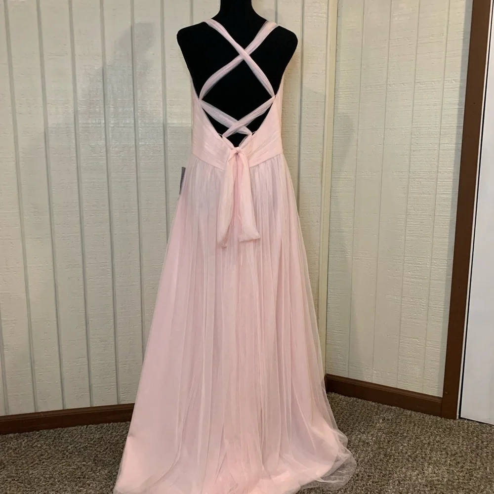 Wtoo 244 Convertible Neckline Bridesmaid Dress, size 14. New with tags.